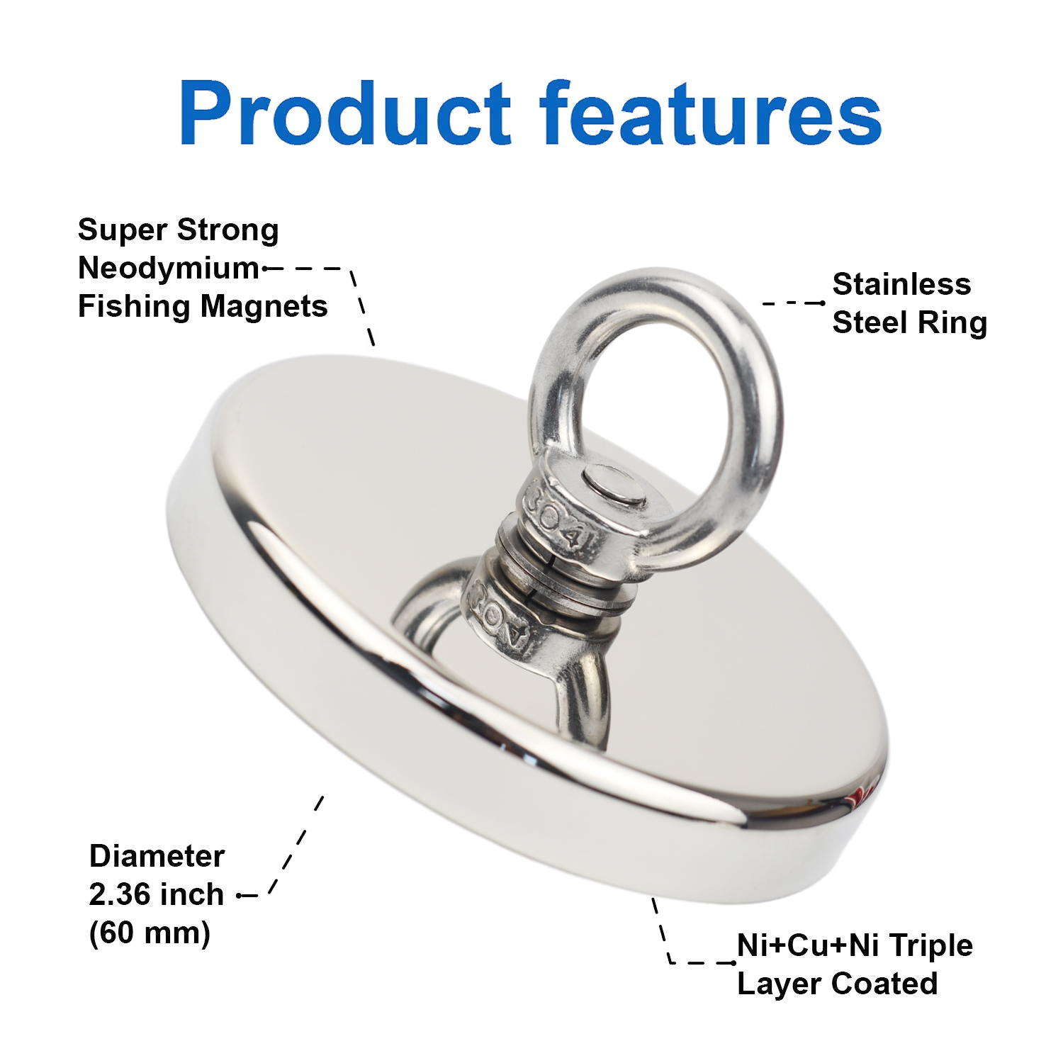 D90 Pull Max 350kg Super Stron - Fishing Hook Stainless Steel ulasan dan harga