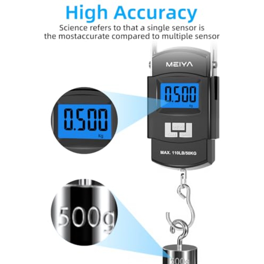 Fish Scale 110lb/50kg Digital  - Fishing Hook ulasan dan harga