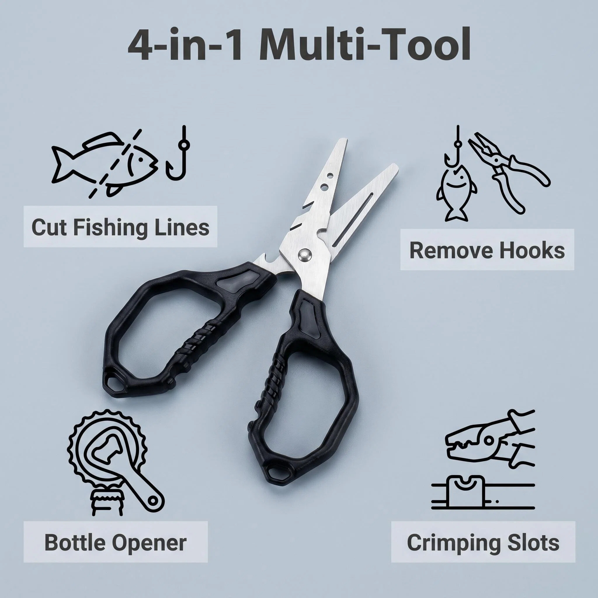 Multifunctional Fishing Scisso - Fishing Hook Stainless Steel ulasan dan harga