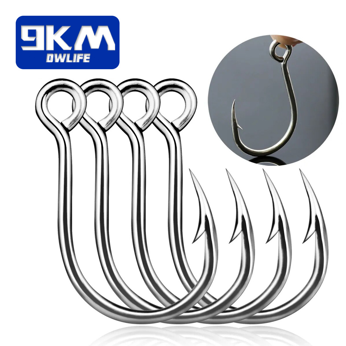 9KM Fishing Hooks 25Pcs Jig Ho - Fishing Hook Offset ulasan dan harga