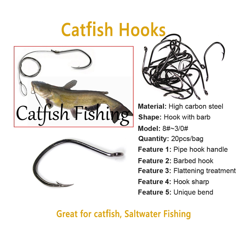 Wifreo 20pcs V Shape Catfish H - Fishing Hook Offset ulasan dan harga