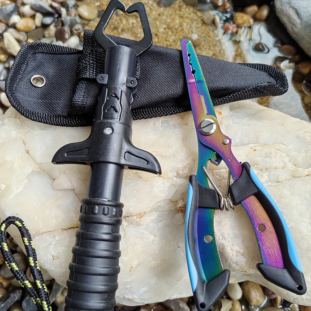 Fishing Pliers and Gripper Set - Fishing Hook Stainless Steel ulasan dan harga