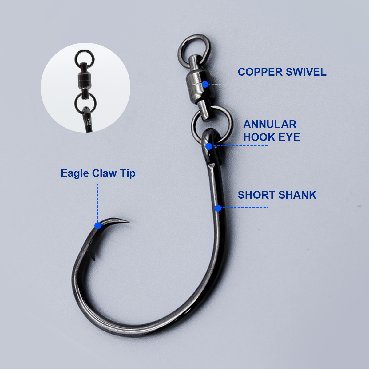 ZYZHE 3/6/9pcs Circle Hooks Wi - Fishing Hook Offset ulasan dan harga